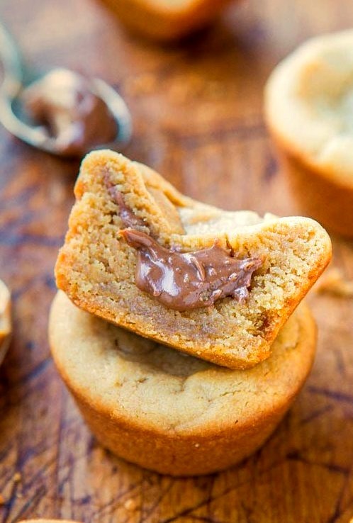 Recipe: Dark Chocolate Peanut Butter-Stuffed Peanut Butter Cookie Cups