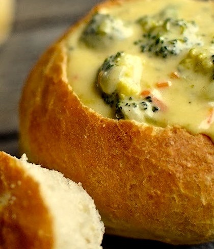 Panera Bread Broccoli Cheddar Soup Bowl