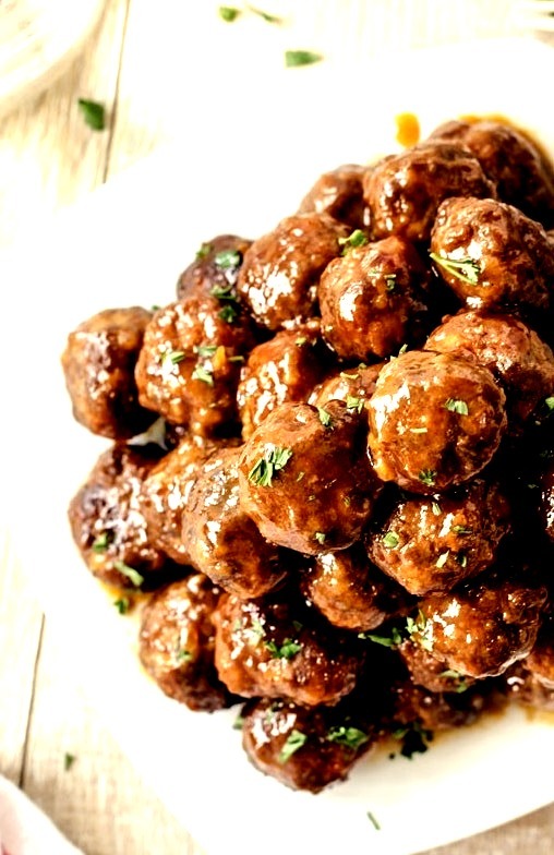 Honey Buffalo Meatballs (Slow cooker)