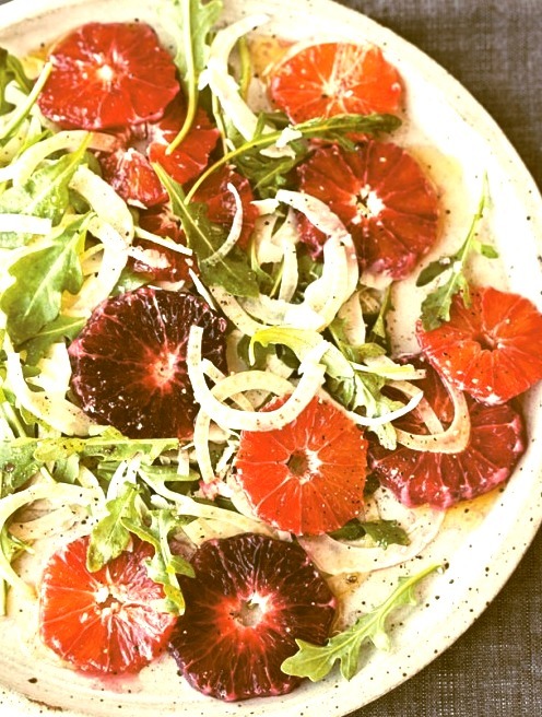 Fennel Salad with Blood Oranges & Arugula
