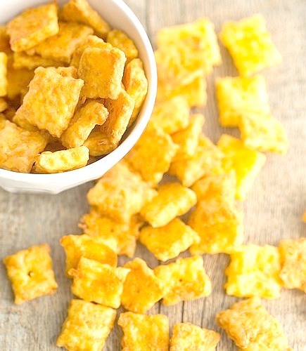 Homemade Cheeze-Its only 5 ingredients! by Brown Eyed Baker on Flickr.