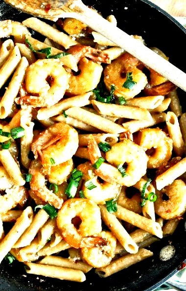 Spicy Parmesan Shrimp Skillet (by How Sweet It Is)