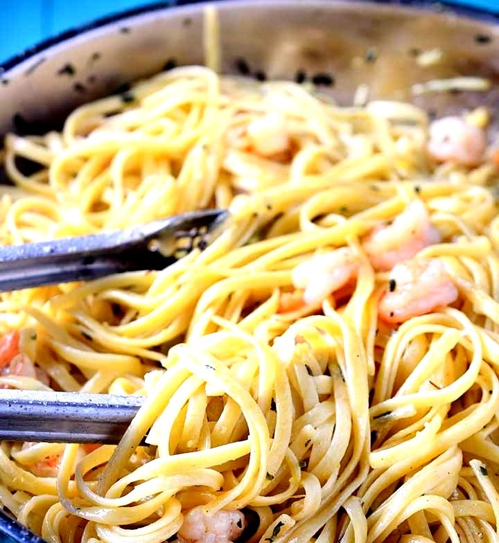 Creamy Tarragon Shrimp Pasta
